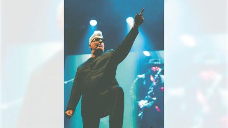 Loquillo, durante un concierto.