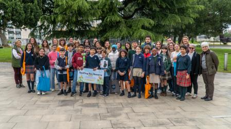 Los participantes en la categoría de Primaria, con