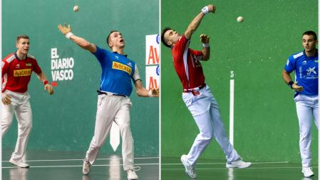 Artola y Zabala y Peña II-Larrazabal se juegan las dos plazas de semifinalistas del mano a mano.