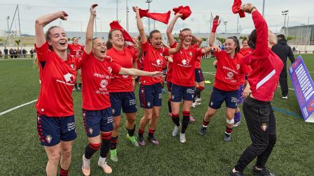 Partido de vuelta playoff de ascenso entre Osasuna Femenino B y Mallorca Internacional.
