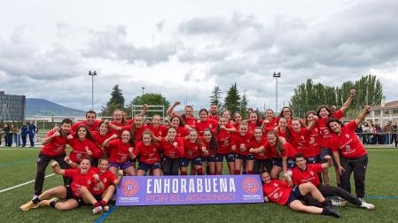 Partido de vuelta playoff de ascenso entre Osasuna Femenino B y Mallorca Internacional.