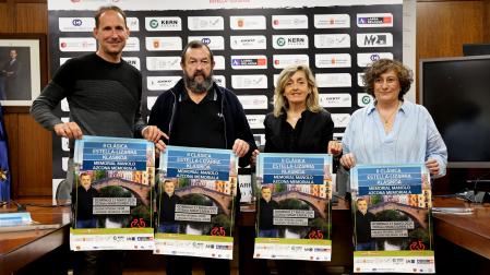 Presentación de la II Clásica Estella Memorial Manolo Azcona que se disputará este domingo en Estella