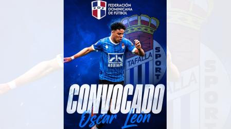 Óscar León, futbolista de la Peña Sport, convocado por la selección dominicana