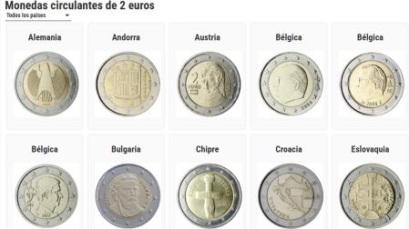 CONSULTA EN LA PARTE INFERIOR LA GUÍA COMPLETA CON LAS MONEDAS DE CIRCULACIÓN REGULAR DE 2 EUROS