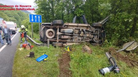 Los servicios de emergencia, en el lugar del accidente