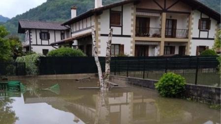 Inundación anterior en la zona de Matzada Karrika de Bera