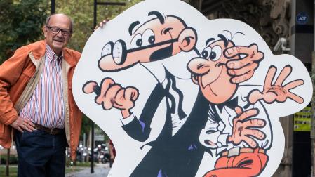 Francisco Ibáñez, con Mortadelo y Filemón, dos de sus personajes más conocidos