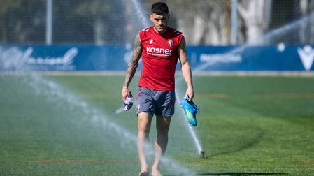 Javi Galán, en una sesión en Tajonar