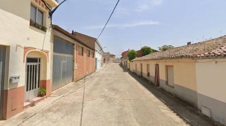 Calle Calvario de Mendavia, en la que tuvo lugar el accidente