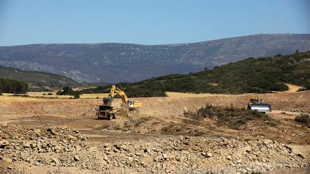 Movimientos de tierra realizados por Geoalcali en 2022 en Undués de Lerda (Zaragoza)