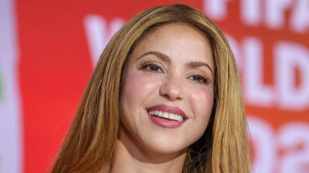 La cantante Shakira, en la presentación de los artistas que participarán en el espectáculo del intermedio del Mundial de Fútbol