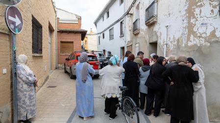 Vecinos de Arguedas, consternados tras el crimen de este lunes