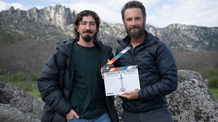 Johnny Massaro y Rodrigo Santoro durante el rodaje