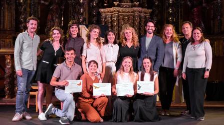 Grupos galardonados con los reconocimientos de #GeneraciónSMADE en la edición 2025 de la Semana de la Música Antigua de Estella