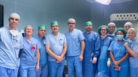 El equipo quirúrgico (ORL y enfermería) responsables del diagnóstico e intervención