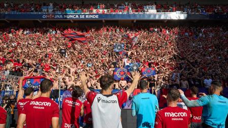 El osasunismo se conjuró este viernes, 22 de mayo, en el estadio de El Sadar para apoyar a los suyos antes del vital encuentro de última jornada contra el Getafe