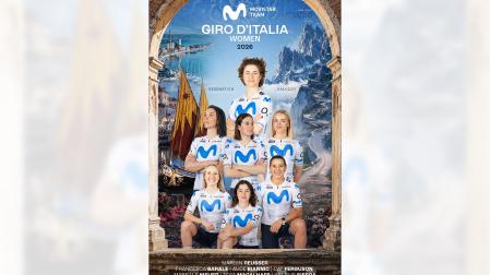 Siete del Movistar femenino que competirá en el Giro de Italia 2026