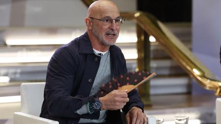 Luis de la Fuente, seleccionador nacional de fútbol, durante su entrevista en 'Los Desayunos' de la Agencia EFE y RTVE