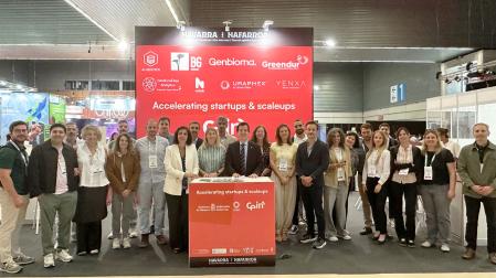 Delegación navarra que ha participado en la feria Food 4 Future