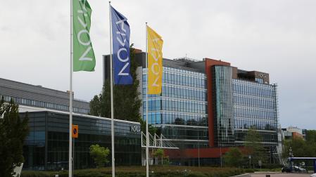 Vista de la sede central de Nokia en Espoo (Finlandia)