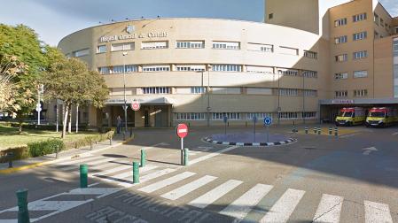 Imagen del Hospital General Universitario de Castellón a donde fue evacuado el herido grave