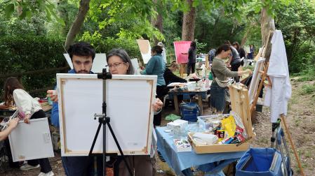 Concurso de pintura al aire libre organizado por la Mancomunidad de la Comarca de Pamplona