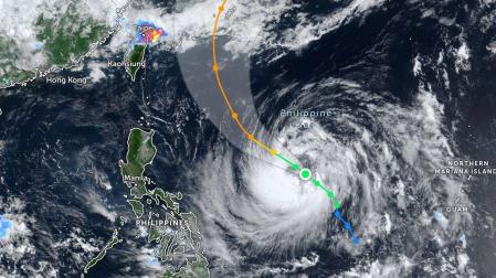 El tifón se aproxima a las prefecturas japonesas de Okinawa y Amami