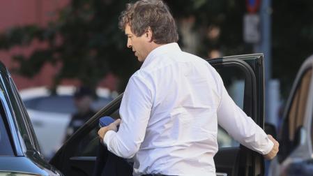 David Sánchez, hermano del presidente del Gobierno, a su llegada este lunes al tribunal de la Audiencia de Badajoz