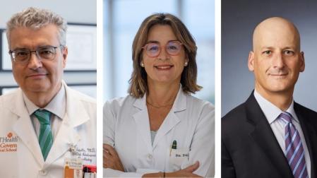 De izquierda a derecha, el doctor César Soutullo, la doctora Azucena Díez y el doctor Andrés Martín.