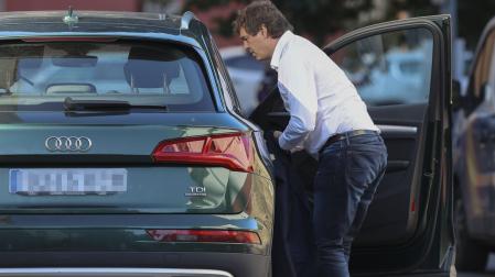 David Sánchez, hermano del presidente del Gobierno, a su llegada este lunes al tribunal de la Audiencia de Badajoz