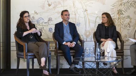 Maite Muruzábal, Santiago Sala y Berta Anaut, los tres presidentes de Nagrifood en la última década