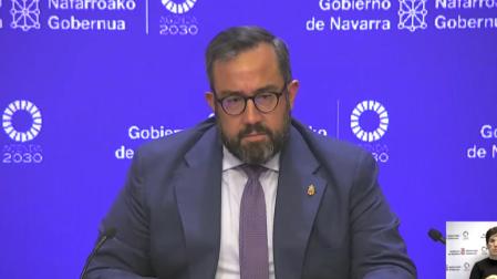 Javier Remírez, durante la rueda de prensa