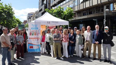 Asistentes este miércoles a la convocatoria por el Día Nacional del Donante de Órganos y Tejidos