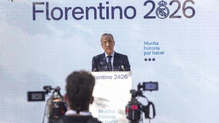 Florentino Pérez, candidato a la presidencia del Real Madrid, participa en un acto con socios y peñas de la provincia de Toledo