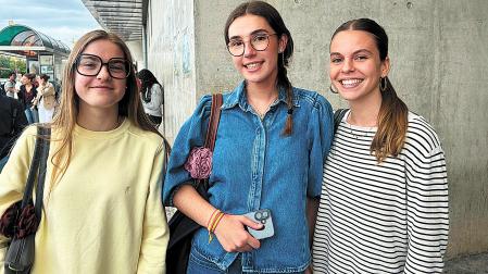 De izda. a dcha., Marta Pérez Zabalza, Ana Soria Sola y Laura Torres del Río