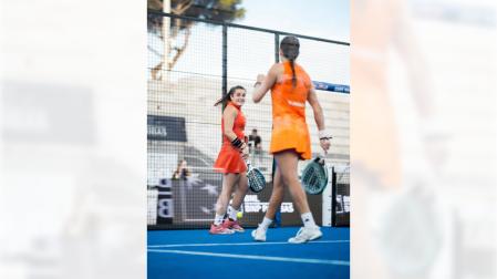 Martina Calvo y Marta Ortega celebran el triunfo en octavos del Major de Roma