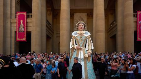 Foto de la procesión del Corpus Christi en Pamplona.