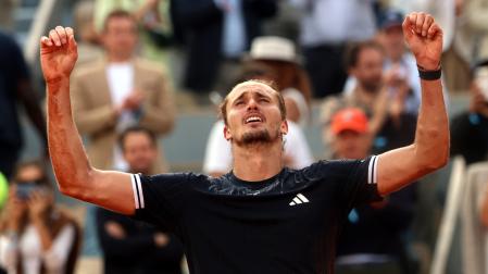 Alexander Zverev celebra emocionado su primer título de Grand Slam