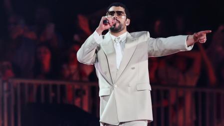 León XIV y Bad Bunny se encontraron este lunes en el Bernabéu
