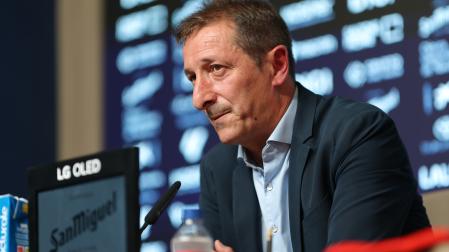 Ramis, durante su presentación como nuevo técnico de Osasuna
