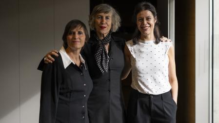 Rosa García, Alicia Otaegui y Yolanda Campos, este martes en el Civican