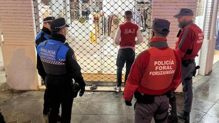 Policía Foral y Policía Municipal en un dispositivo conjunto