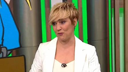Cristina Pardo, emocionada durante su último programa de 'Más vale tarde' del pasado viernes, el día de su despedida de laSexta