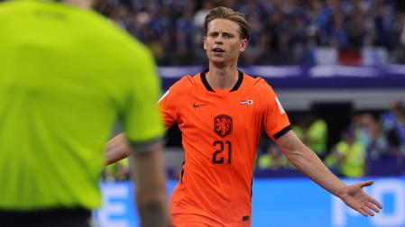 Frenkie de Jong, durante el partido de Países Bajos ante Japón
