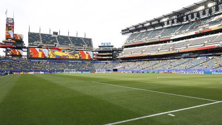 Interior del estadio Lincoln Financial Field previo a un partido del Mundial, donde debutará el árbitro español Hernández Hernández