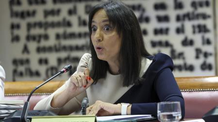 La directora general de la Guardia Civil, Mercedes González, interviene en su comparecencia, a petición del PP, ante la comisión de Interior, este 16 de junio en el Senado