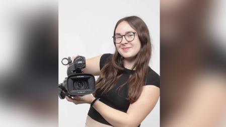 Itziar Castro, alumna de segundo año del Doble Grado en Realización de Proyectos Audiovisuales y Espectáculos + Producción de Foro Europeo