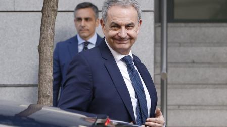 El expresidente del Gobierno, José Luis Rodríguez Zapatero, llega a la Audiencia Nacional.