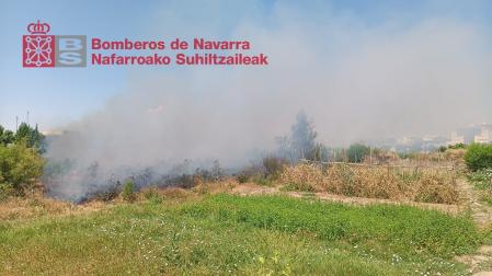 Intervención de lo Bomberos de Navarra