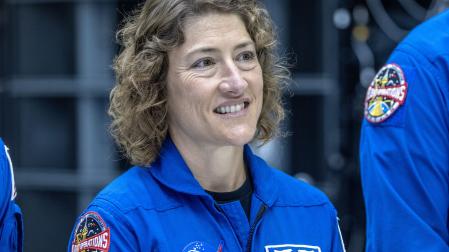 La astronauta Christina Koch, en una fotografía de archivo